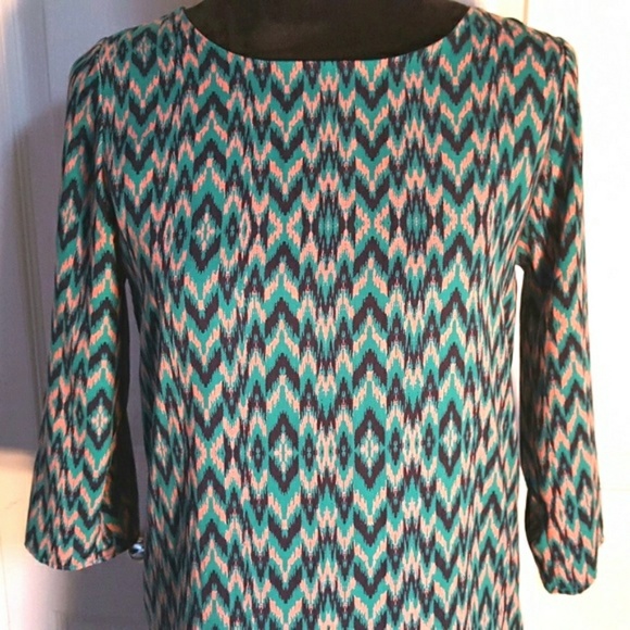 Anthropologie Everly Ikat Print Shift Dress - Picture 2 of 8